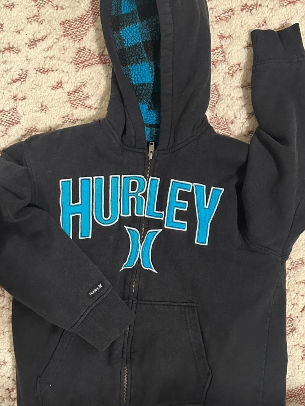 Vintage Hurley zip up hoodie youth large adult xs